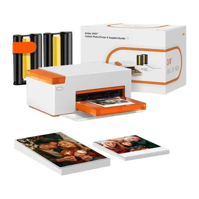 Fotodrucker Tragbar Bluetooth Liene Amber M110 mit Doppelzufuhr und App
