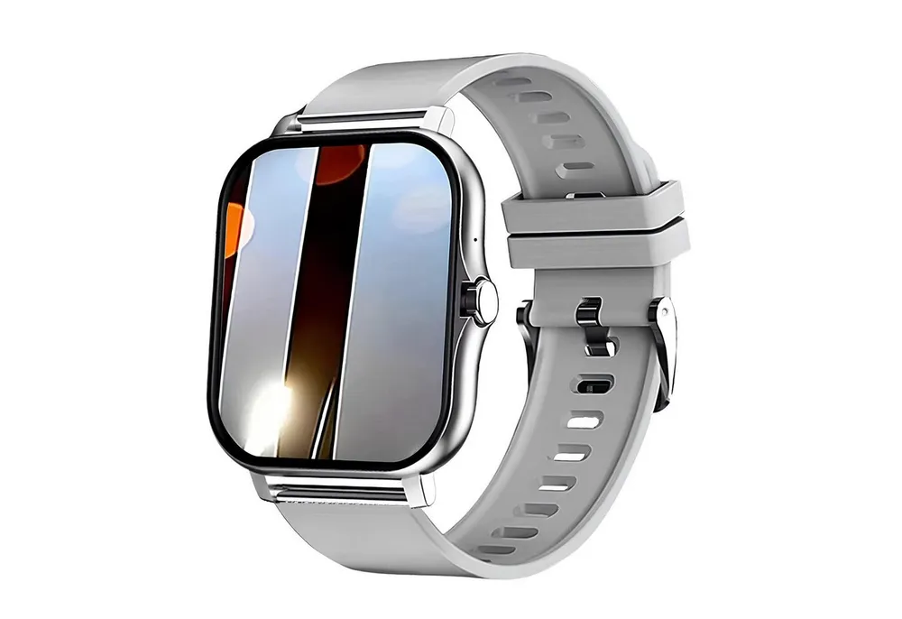 Lige Fitnessuhr Telefonfunktion 1.83 Zoll IP44 Wasserdicht Männer Frauen Smartwatch, Herzfrequenz-, Blutdruck- und Blutsauerstoffüberwachung