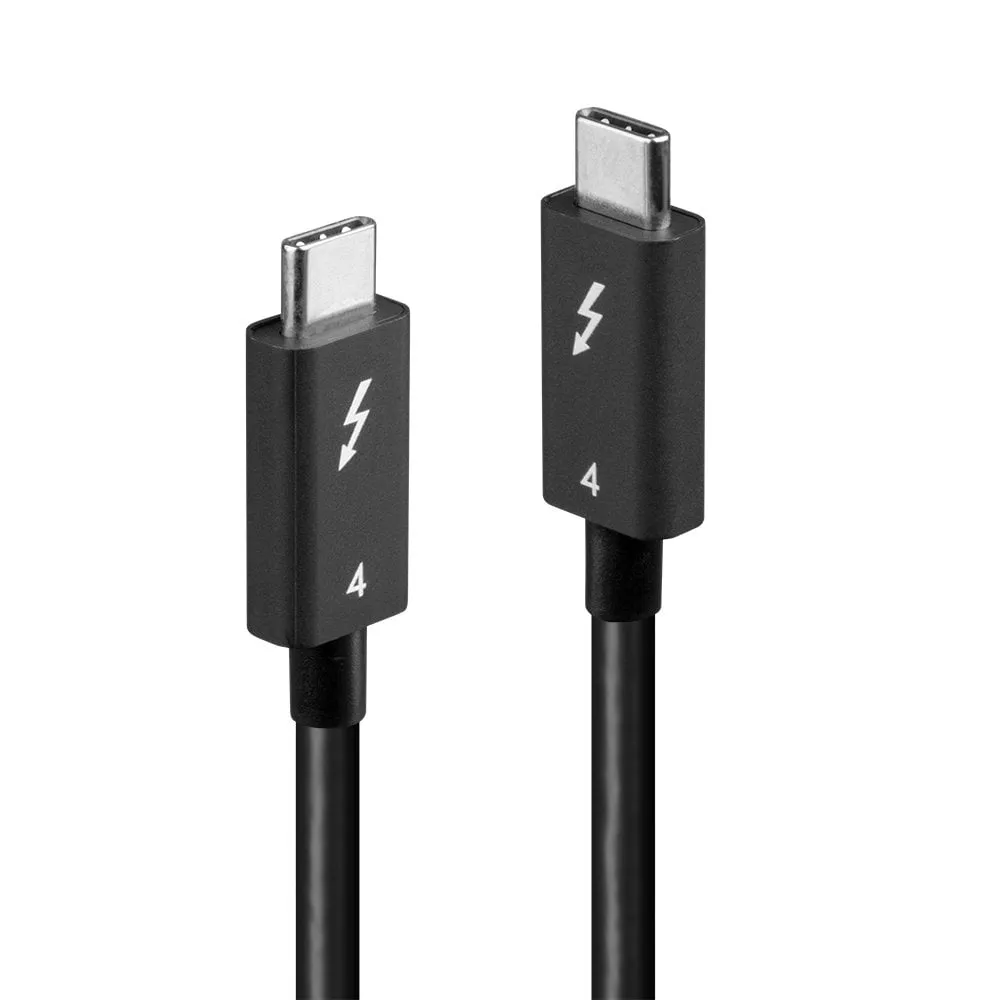 Thunderbolt 4 Kabel Lindy 31120 1 m 40 Gbit/s Schwarz