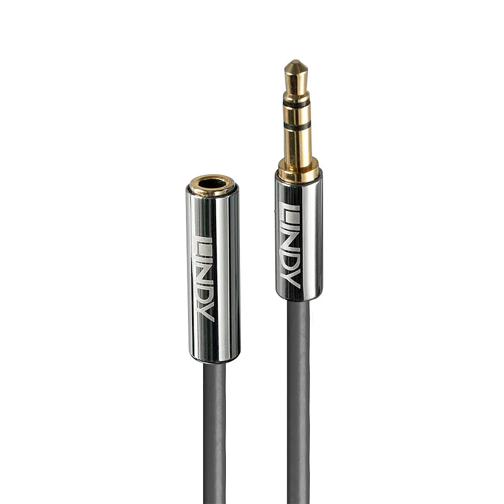 Audio-Kabel 3.5mm Lindy 0.5m Anthrazit