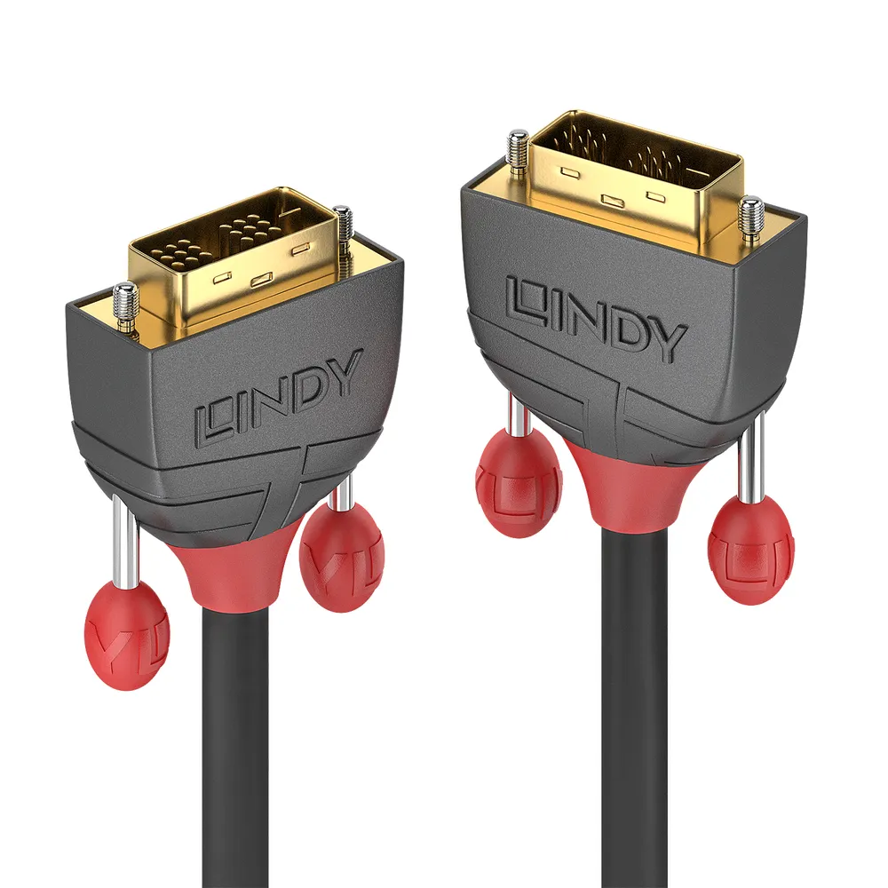 DVI-D Kabel Lindy 36240 10m Männlich-Männlich Schwarz WUXGA