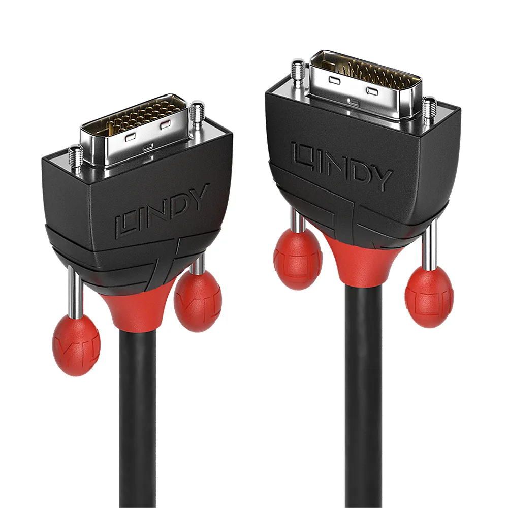 DVI-D Kabel Lindy 36254 5m AWG28 Schwarz Hochauflösend 2560x1600