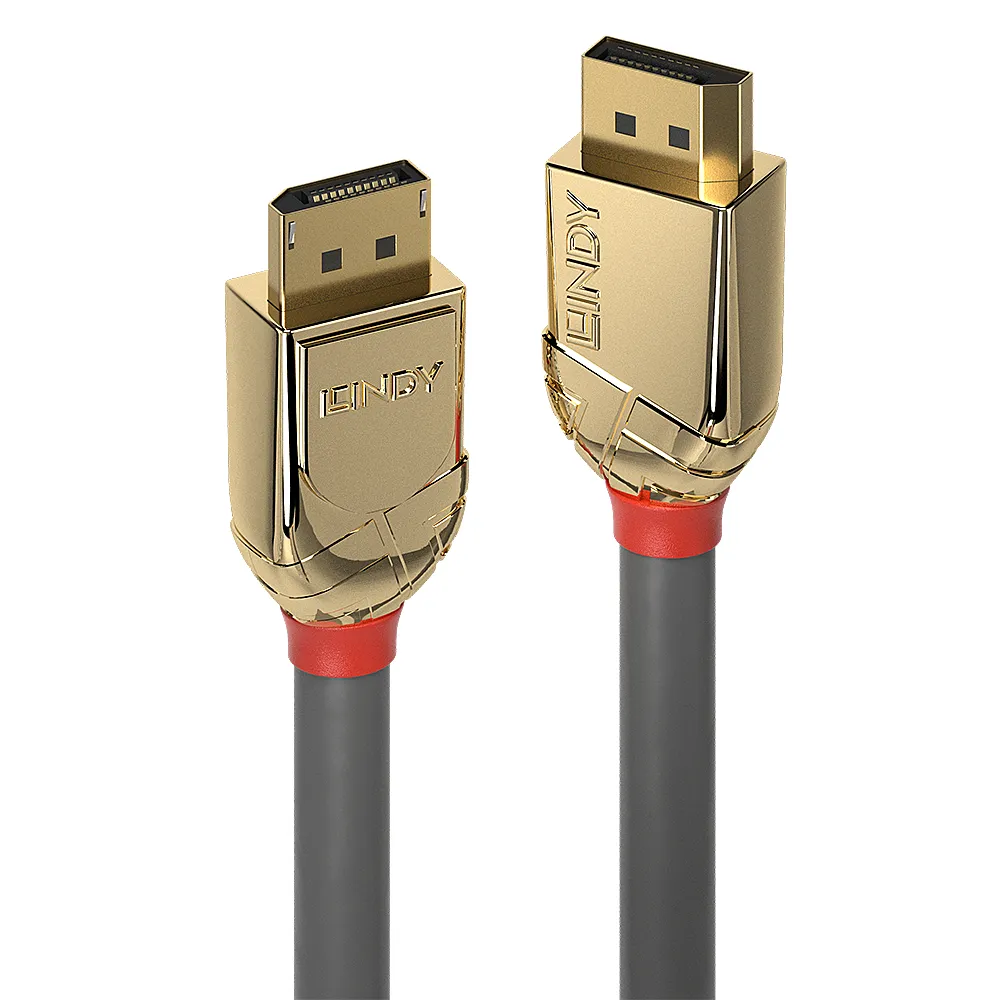 DisplayPort-Kabel Lindy 36296 10 m Stecker zu Stecker Grau