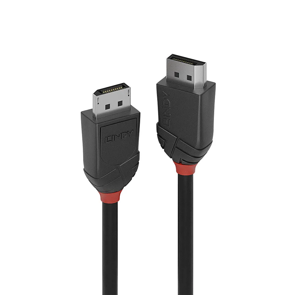 DisplayPort-Kabel 2 m Lindy Black Line Schwarz