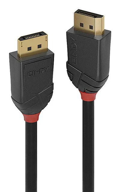 DisplayPort Kabel Lindy 36516 1 m 8K 60 Hz bidirektional abgeschirmt