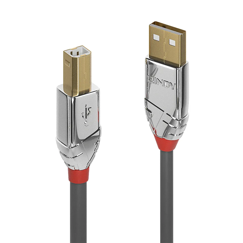 USB-Kabel Lindy 36644 5 m USB 2.0 USB A auf USB B Grau USB-Kabel Lindy 36644 5 m USB 2.0 USB A auf USB B Grau