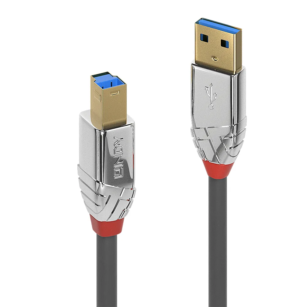 USB-Kabel Lindy 36662 USB 3.2 Gen 1 USB A USB B 2 m Grau 5 Gbit/s USB-Kabel Lindy 36662 USB 3.2 Gen 1 USB A USB B 2 m Grau 5 Gbit/s
