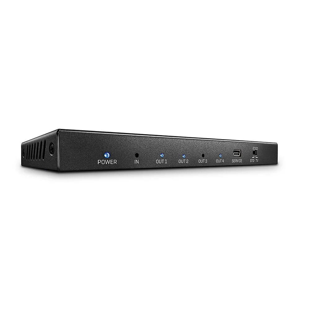 HDMI-Video-Splitter 4x 4K Ultra HD Lindy 38236 Schwarz Metall