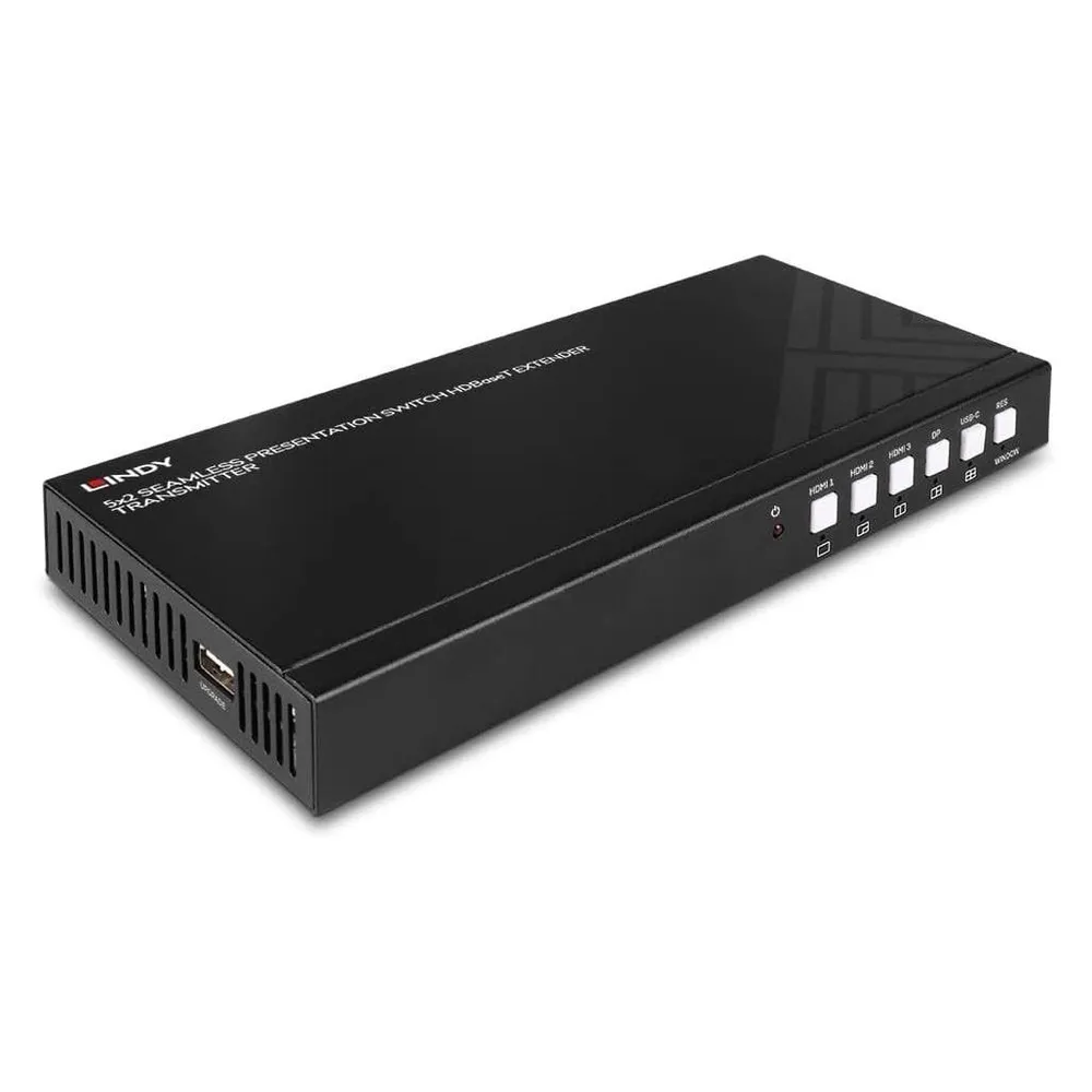 Lindy 5x2 Seamless Präsentations-Switch HDBaseT Extender