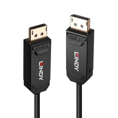 DisplayPort 2.0 Kabel Lindy 20 m Schwarz