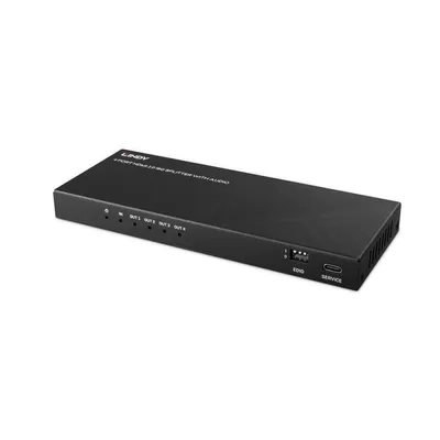 HDMI Splitter Lindy 38535 4 Ausgänge 8K60Hz Audio Downscaling Metall