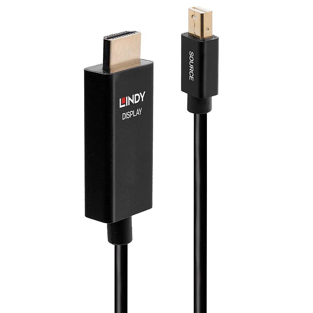 Adapterkabel Lindy 40923 Mini DisplayPort auf HDMI 4K 3 m