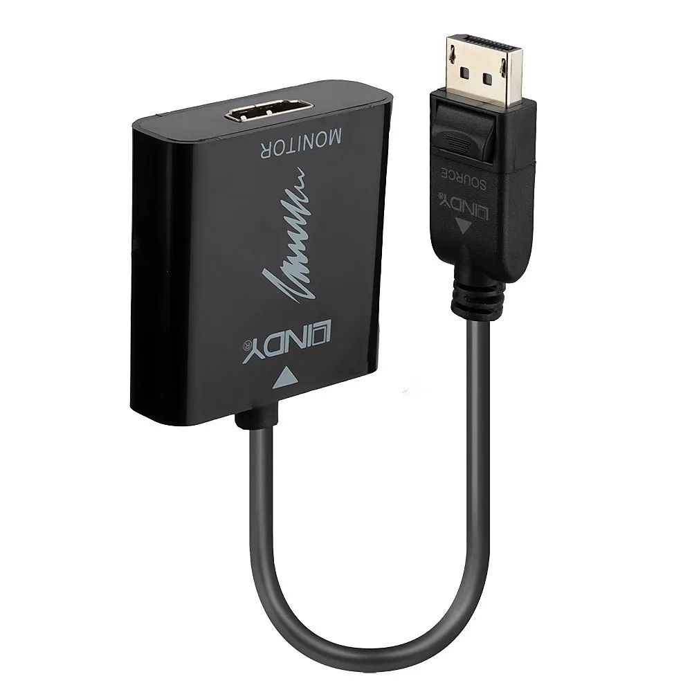 Aktiver Adapter Lindy DisplayPort auf HDMI 4K 60 Hz - 1,5 m