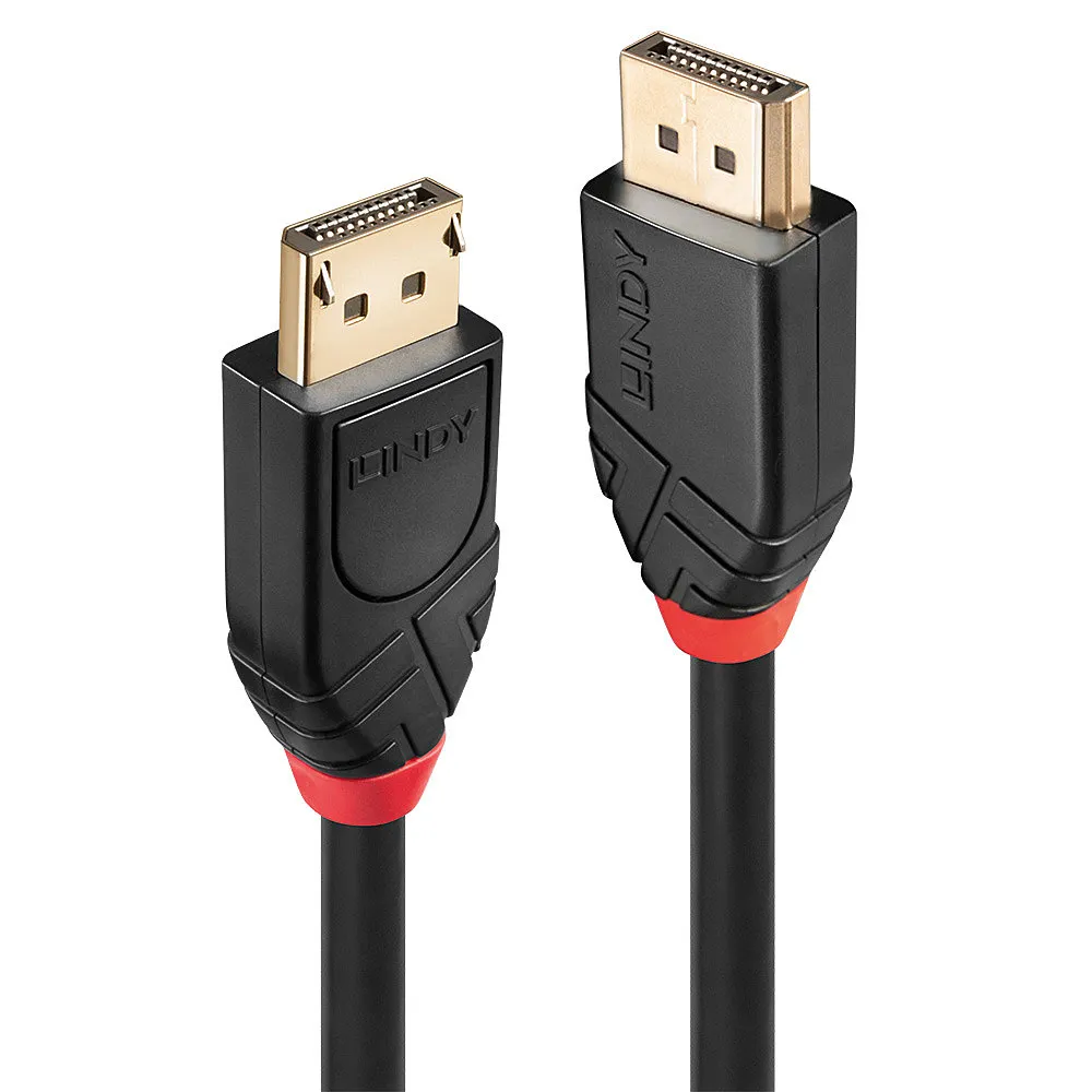 DisplayPort 1.2 Kabel 10 m Lindy Schwarz