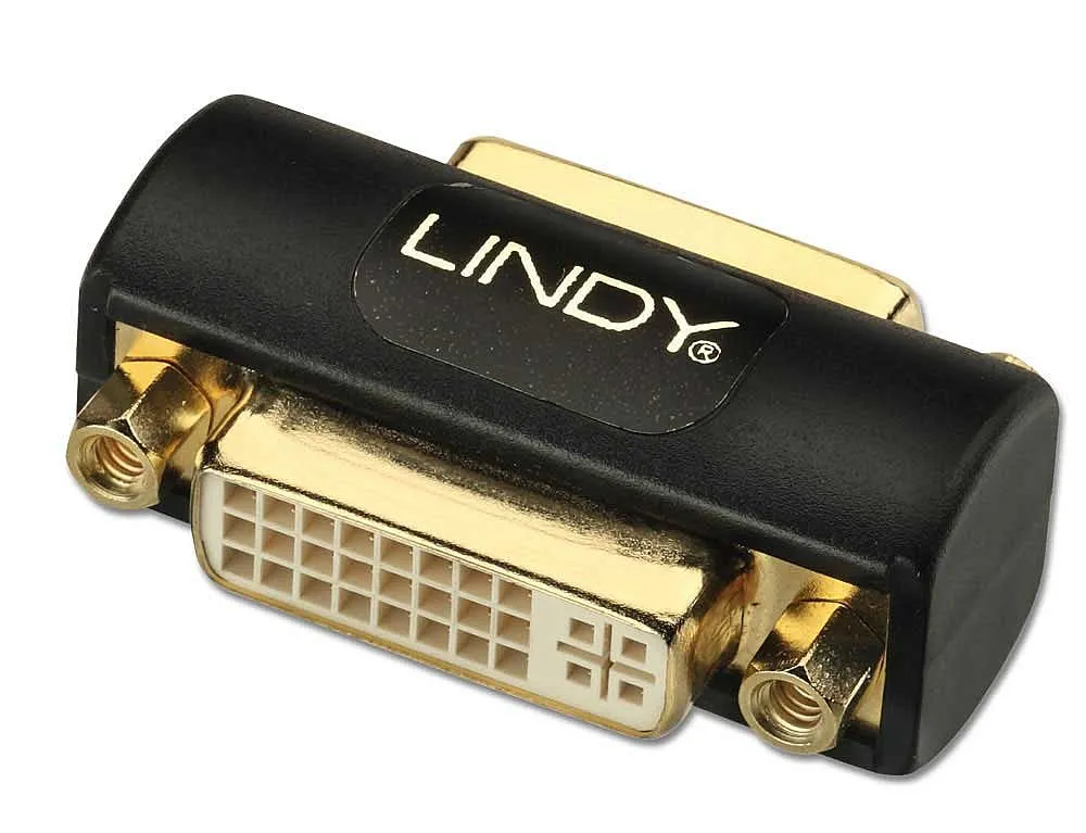 DVI-I Doppelstecker Lindy 41233 Schwarz