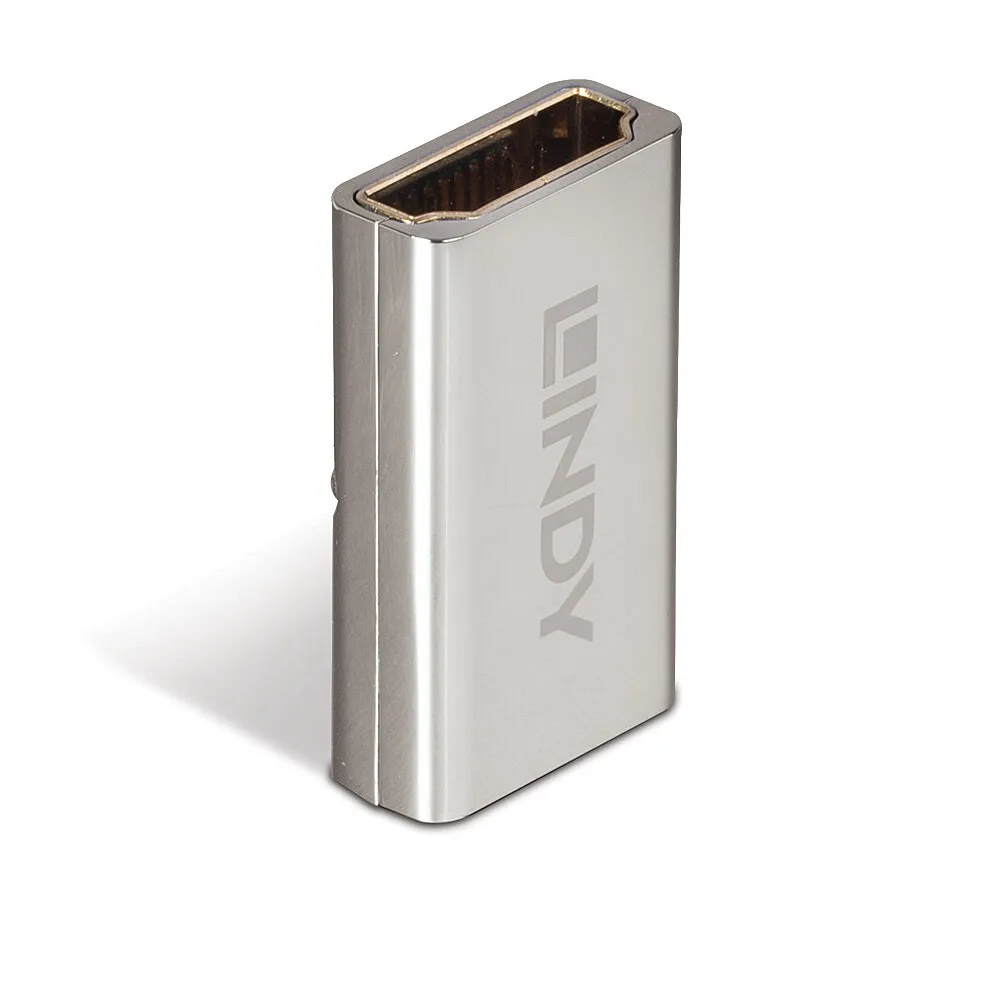 HDMI 2.1 Weiblich zu Weiblich Adapter Lindy Silber