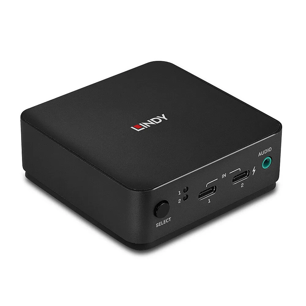 KVM-Switch Lindy 42320 2 Ports 4K Ultra HD DisplayPort