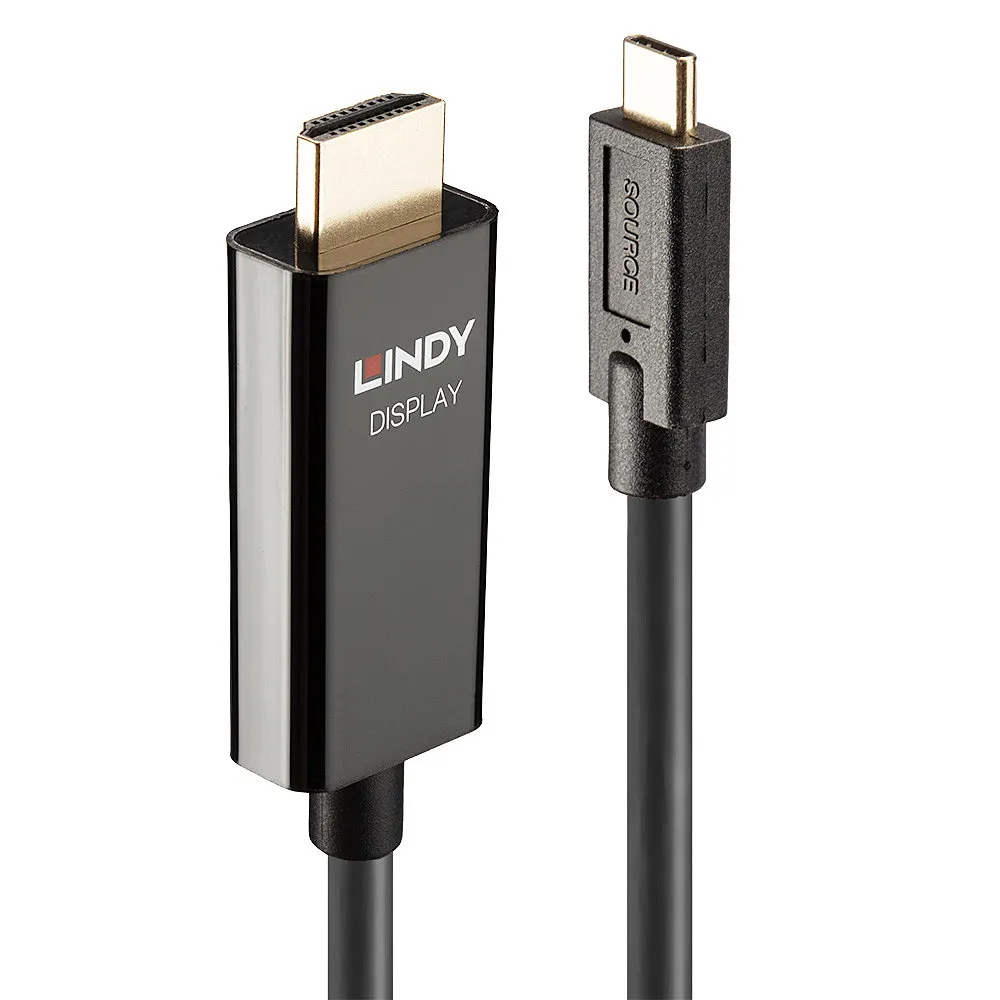 Kabel Adapter USB-C nach HDMI 10 m Lindy 43317 Schwarz