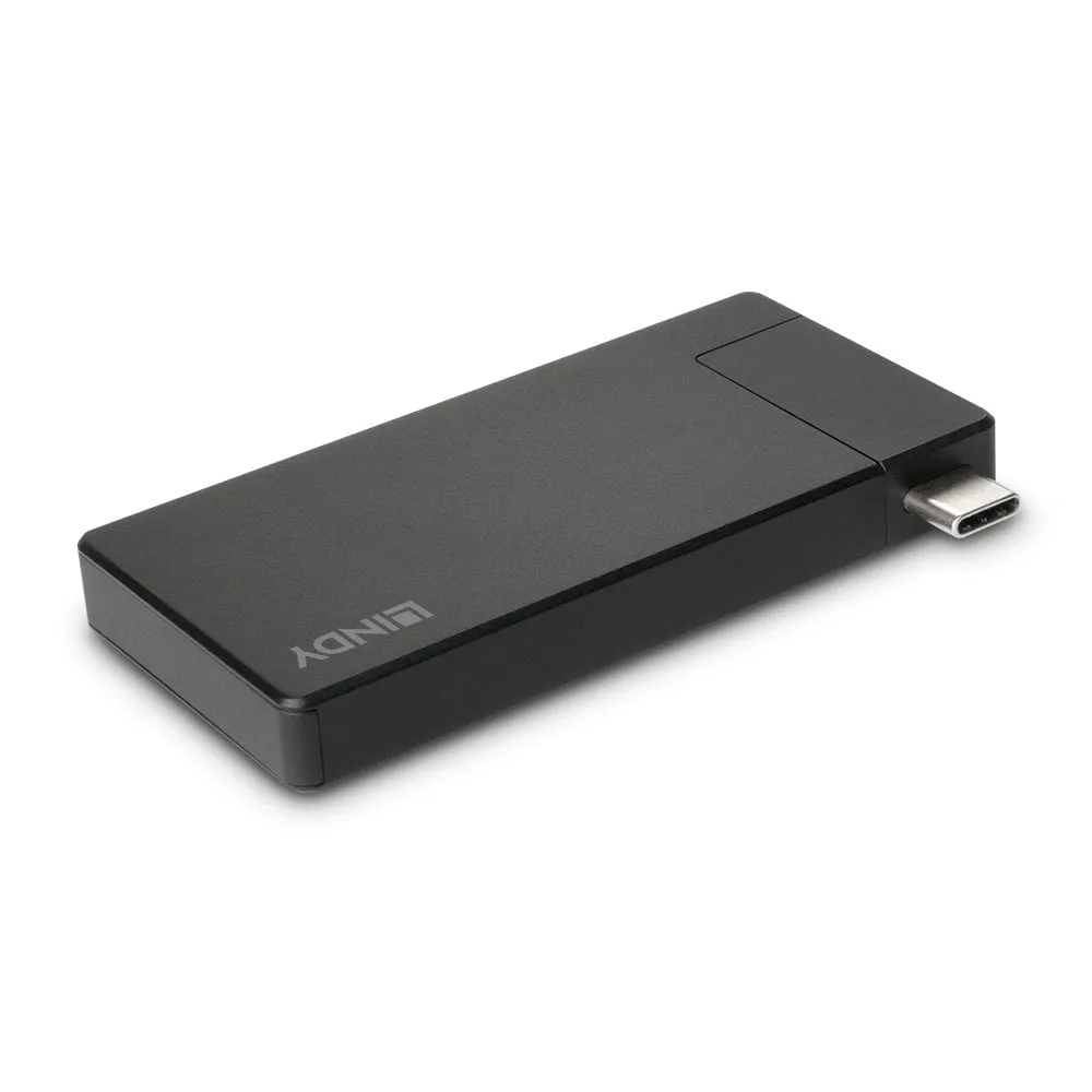 USB-C Hub Lindy 43336 60W HDMI 4K Aluminium Schwarz USB 3.2 Gen 1 Type-C USB-C Hub Lindy 43336 60W HDMI 4K Aluminium Schwarz USB 3.2 Gen 1 Type-C