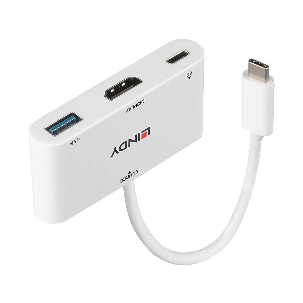 HDMI 1.4 Adapter Lindy 3840x2160, HDCP, VL815 AG6311, Weiß