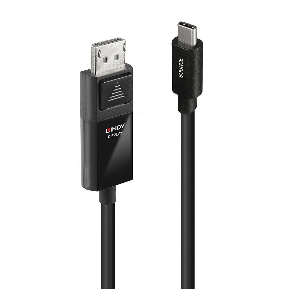 Adapterkabel USB Typ C auf DisplayPort 1 m Rechter Winkel 144Hz HDR Schwarz