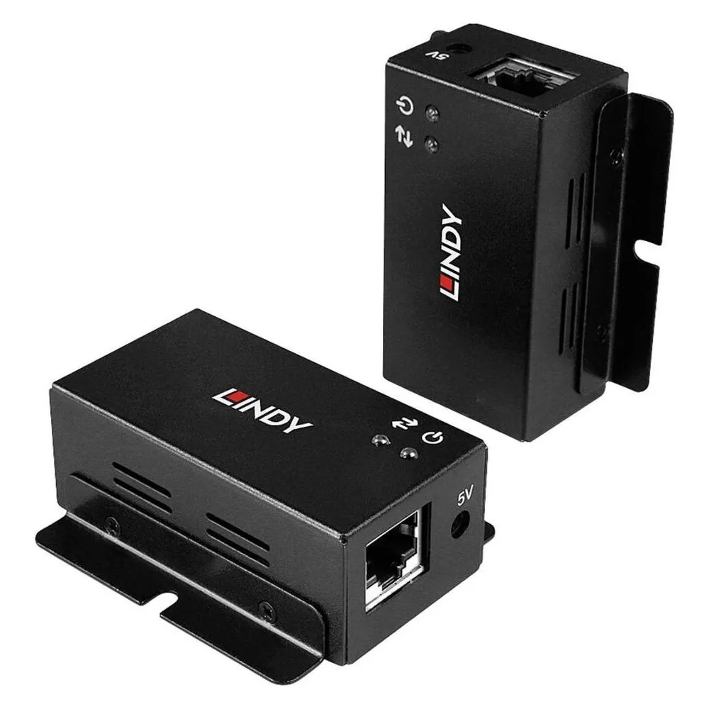 Lindy 50m 2 Port USB 2.0 Cat. 6 Extender 50m Verlängerung für 2 USB-Geräte mit bidirektionalem PoC