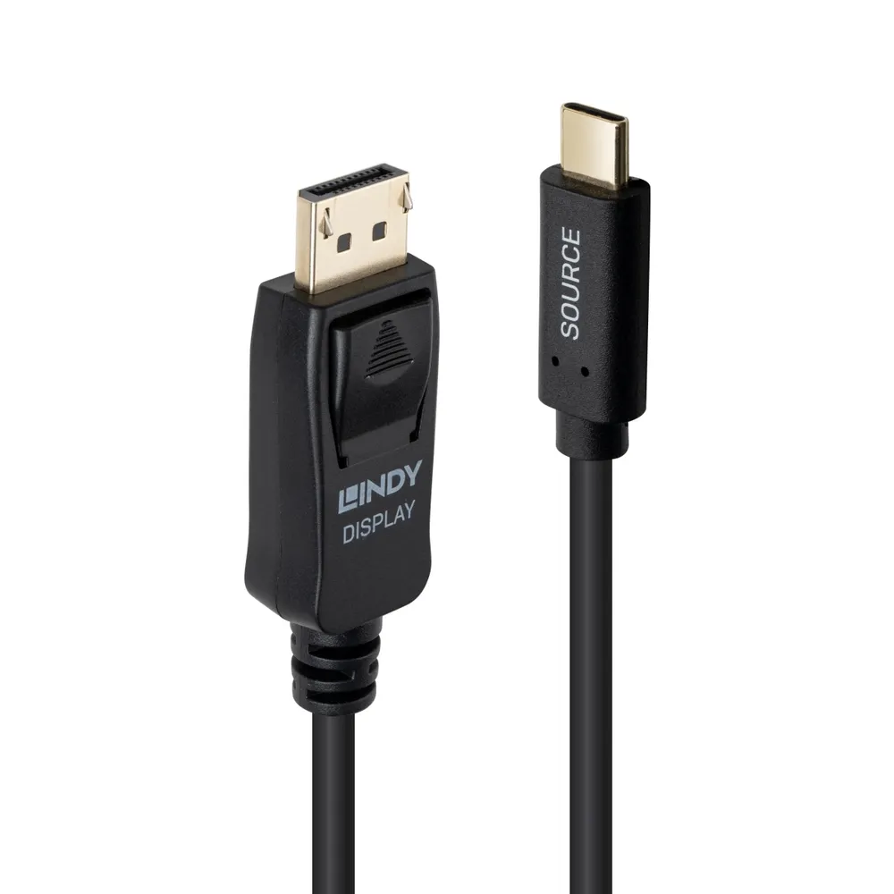 Adapter Lindy 43502 USB-C auf DisplayPort 3 m 4K60Hz Schwarz