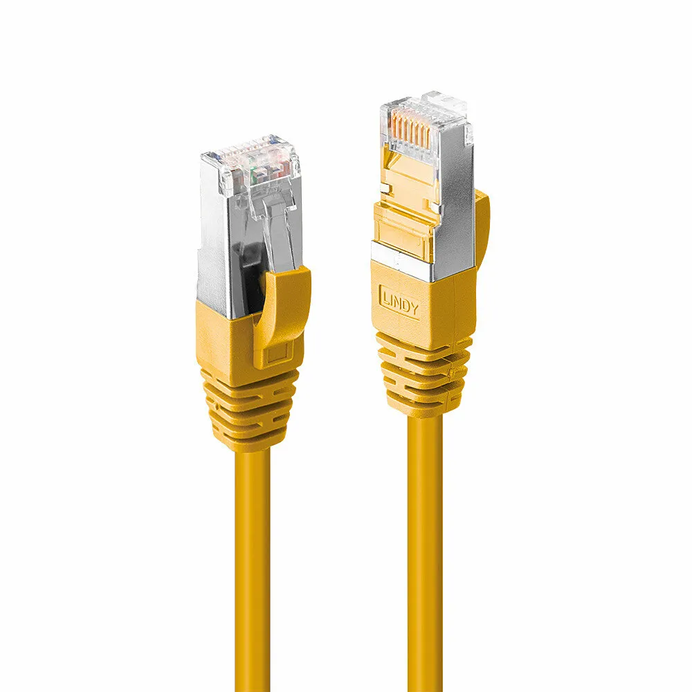 Netzwerkkabel Lindy Cat6 S/FTP 10 m Gelb