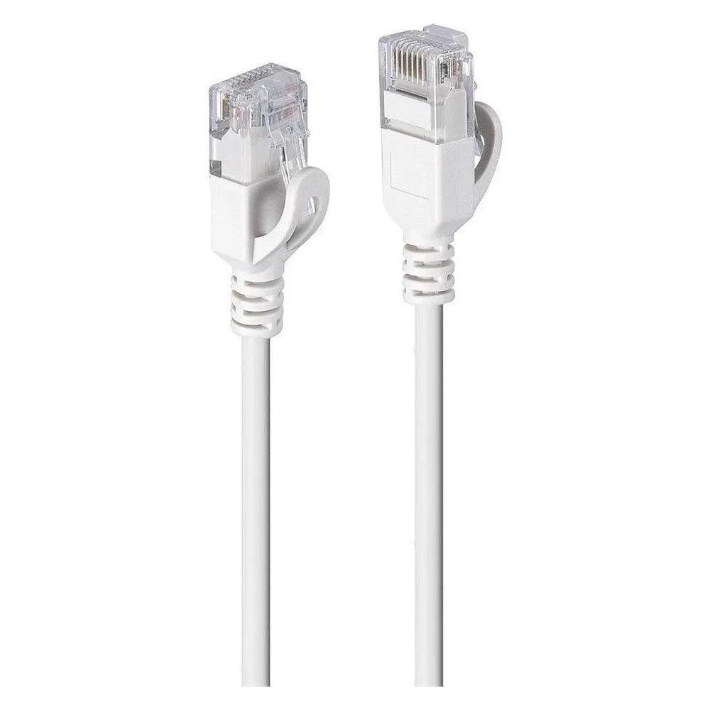 Lindy 3m Cat.6A U/UTP Ultra Slim Netzwerkkabel, grau RJ45-Stecker, 500MHz, Kupfer, 28AWG
