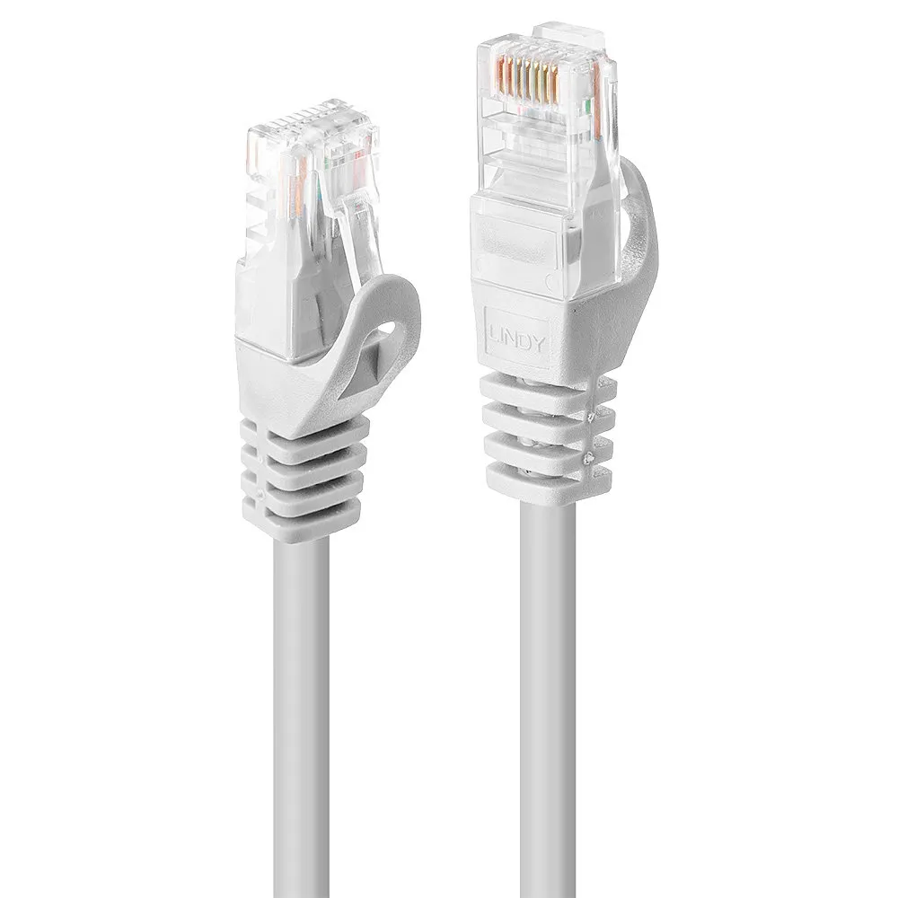 Netzwerkkabel Lindy Cat6 10 m U/UTP RJ-45 Weiß