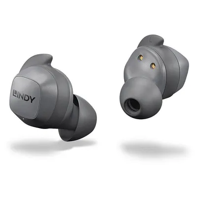 Lindy LE400W kabellose Bluetooth 5.0 In-Ear Kopfhörer grau
