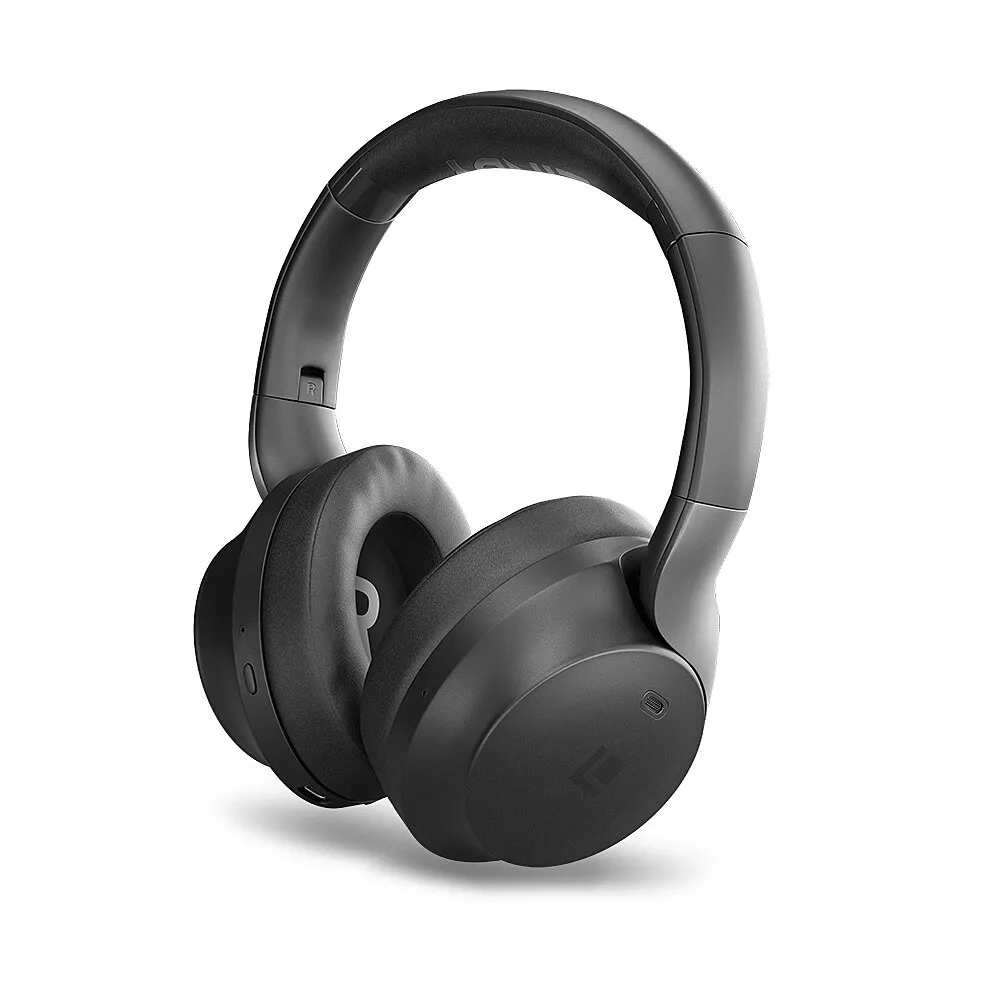 Auriculares Lindy LHXW-e inalámbricos Bluetooth con Cancelación de Ruido híbrida negros