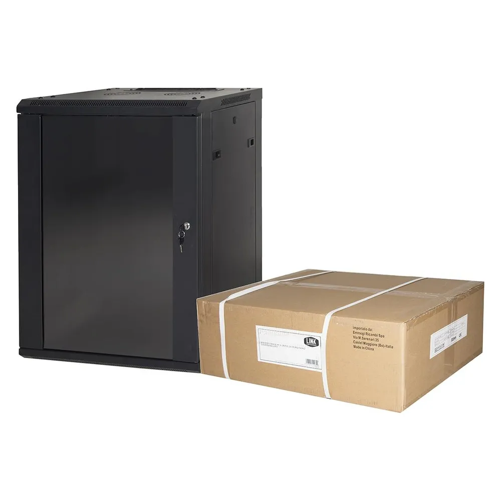 Link Zubehör LK1915UNF 15U-Rack, Wandmontage, schwarz
