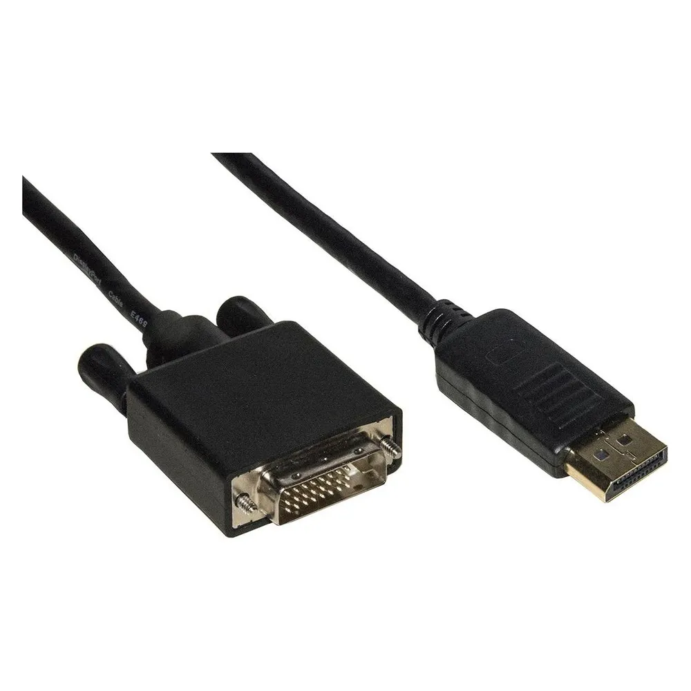 Link Zubehör LKCDPDVI50 Videokabel und Adapter 5 m DisplayPort DVI Schwarz