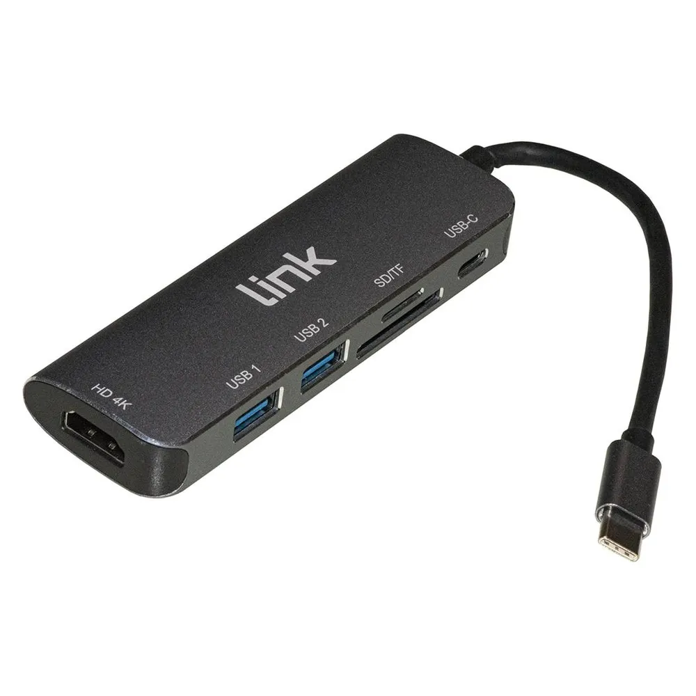 Link USB-C-Dockingstation mit 6 Anschlüssen