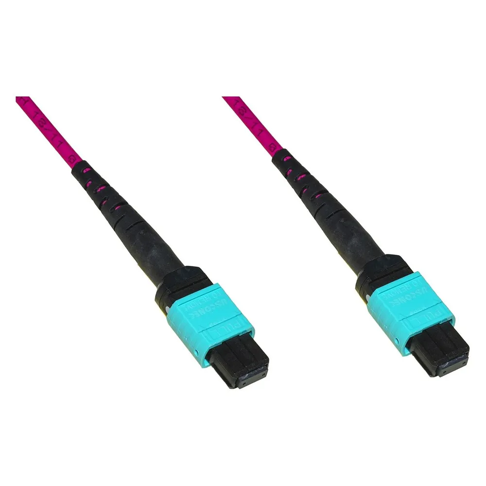 Link Glasfaserkabel MPO/MPO, Buchse/Buchse, 12