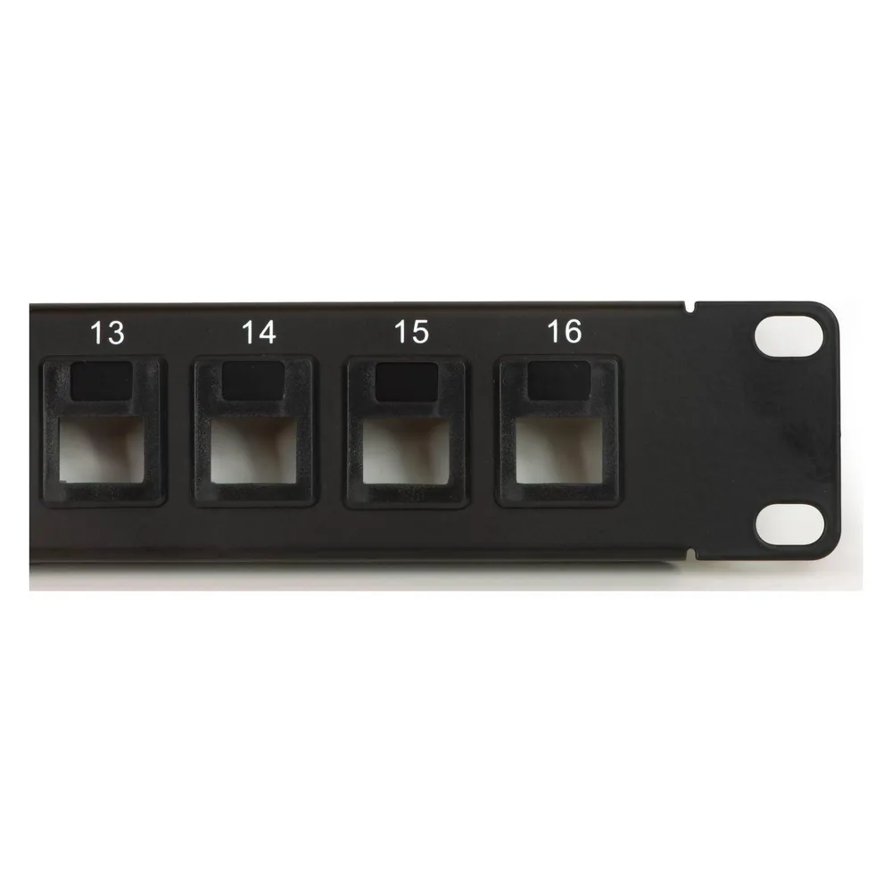 Link leeres Patchpanel Farbe schwarz 16