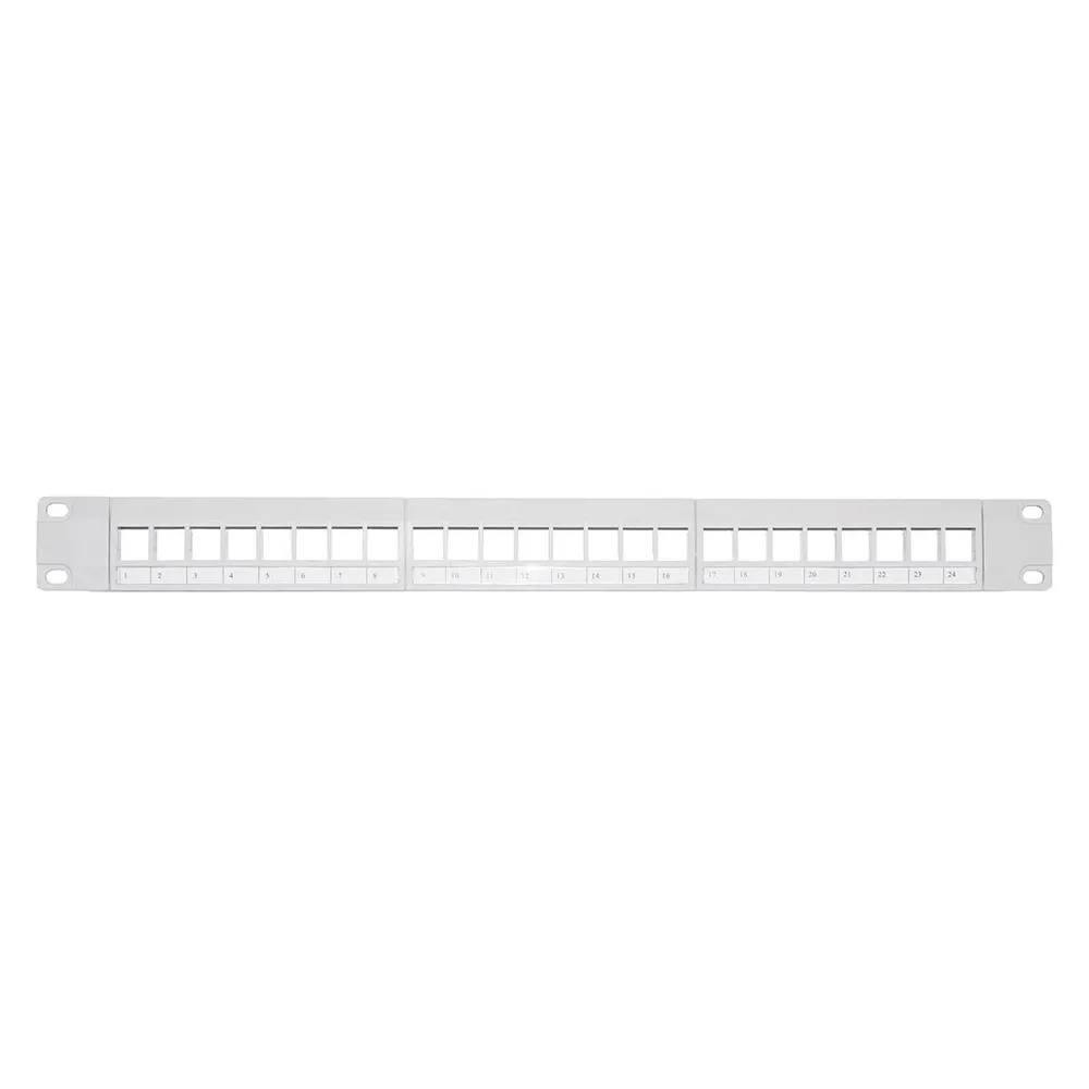 Link leeres Patchpanel Farbe grau 24
