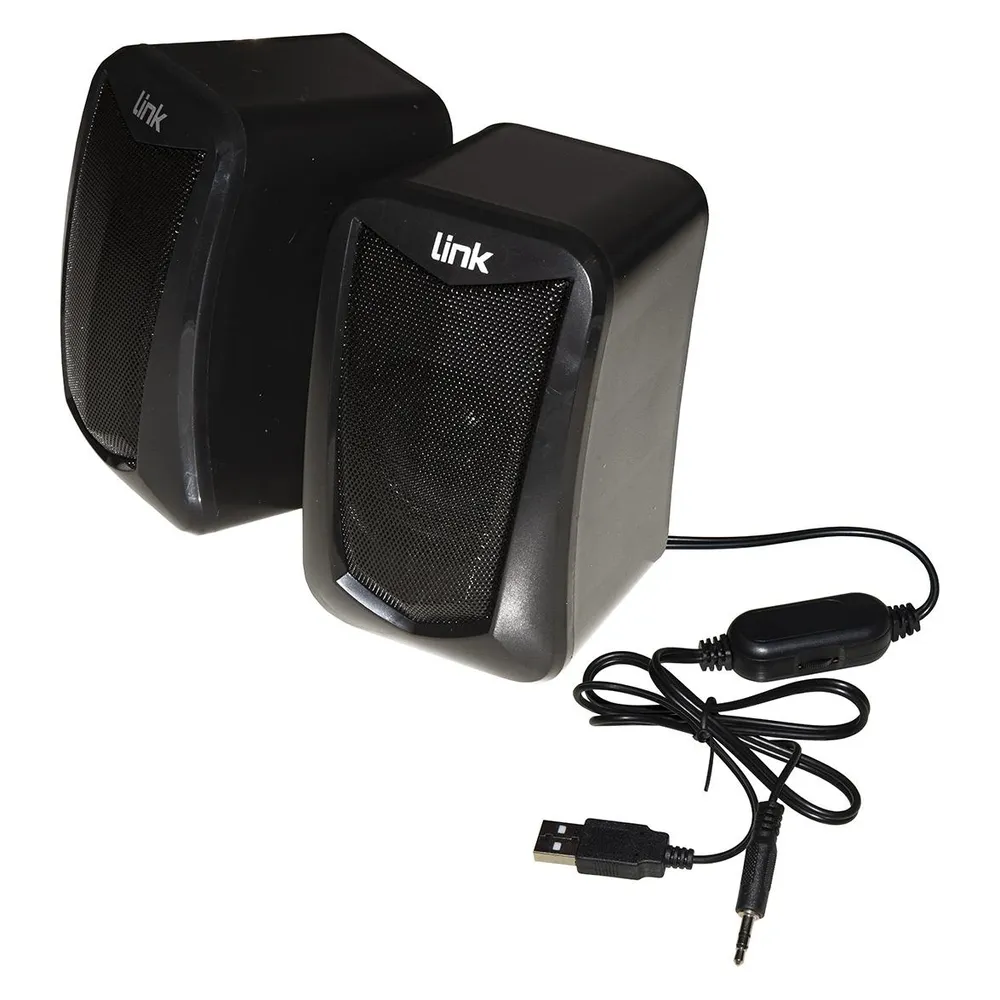 Lautsprecher LINK PC USB 5 W kompakt und leistungsstark schwarz