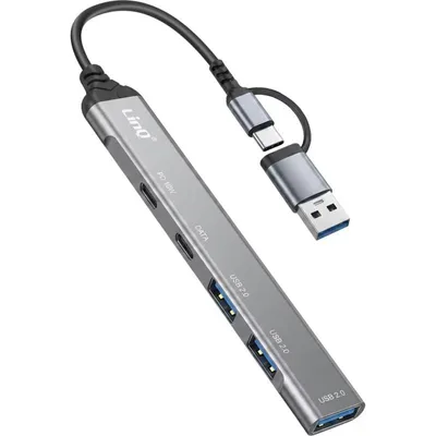 Hub LinQ 5 Ports 480 Mbps Modell IT7806 mit 10 W Ladefunktion und SD-Leser