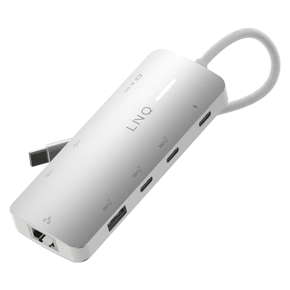 Hub Linq 8 Ports 10 Gbit/s 8K PRO USB-C 140W HDMI 2.5GbE