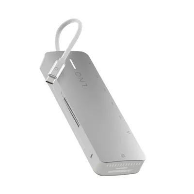 USB-C-Hub Linq 9in1 Pro Studio SSD NVMe M.2/HDMI 4K/USB-C PD 140W/Ethernet 2,5 Gbit/s