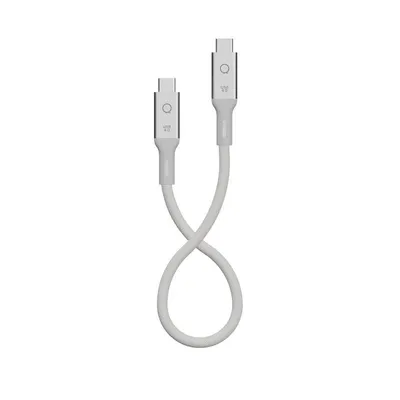 USB-C-Kabel LINQ LQCU4030 0.3m 40 Gbit/s 240W Geflochten Weiß