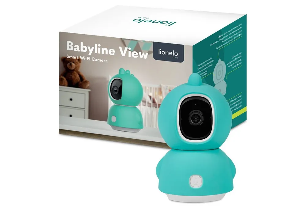 lionelo Video-Babyphone BABYLINE VIEW, Set, Set, Drehbare Kamera mit Smartphone-Ansicht/Bewegungserkennung