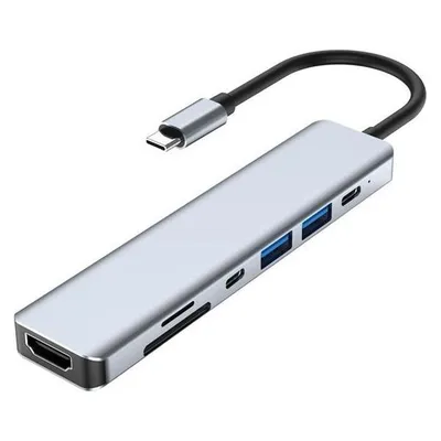 Lippa 7-in-1 87W USB-C PD 4K HDMI Hub USB-Hubs - 7 -