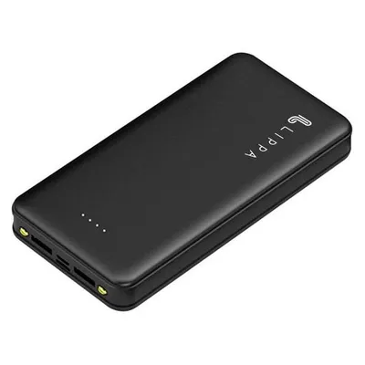 Lippa 20.000 mAh Powerbank 2 x USB-A Output - Black Powerbank (Akku) - schwarz - 20000 Ah