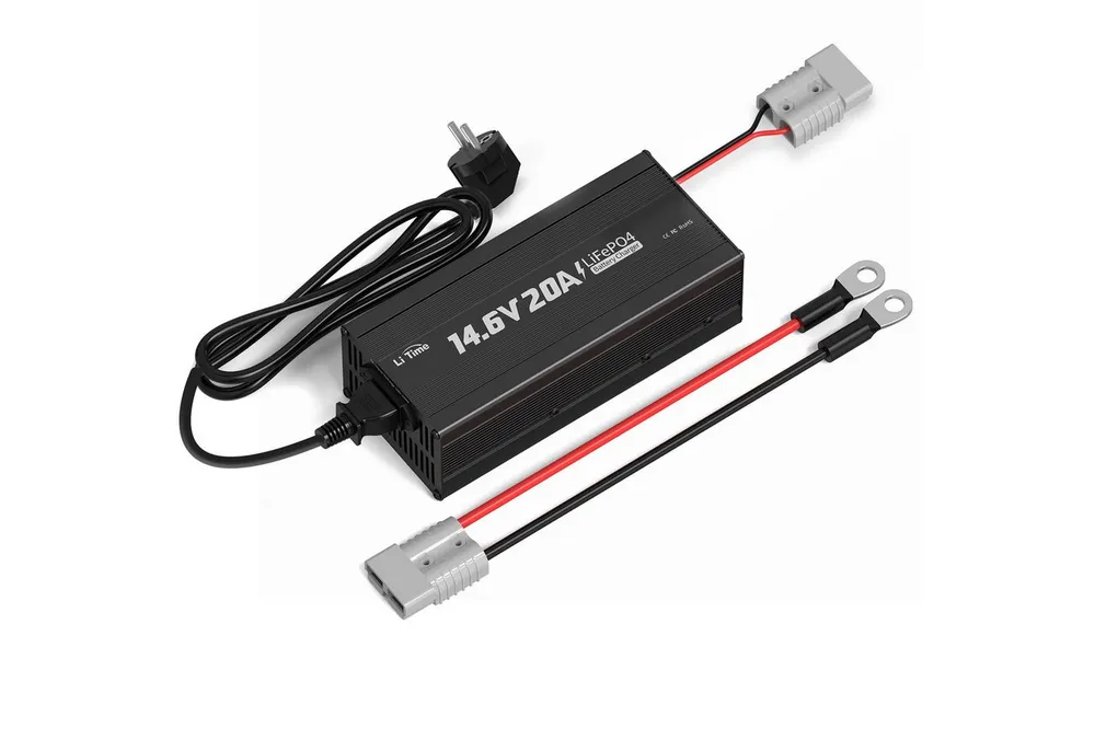LiTime LiTime 14.6V 20A Lithium Batterieladegerät Akku-Set (14.6 V, 1 St), Geeignet für LiTime 12V LiFePO4 Lithium Batterie
