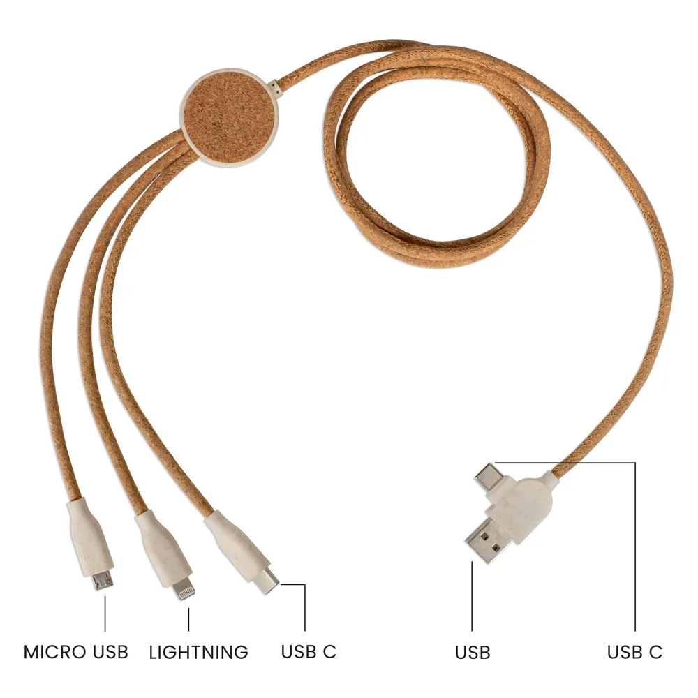 Livoo Ladekabel mit mehreren Endstücken (1.20 m, 10 W)