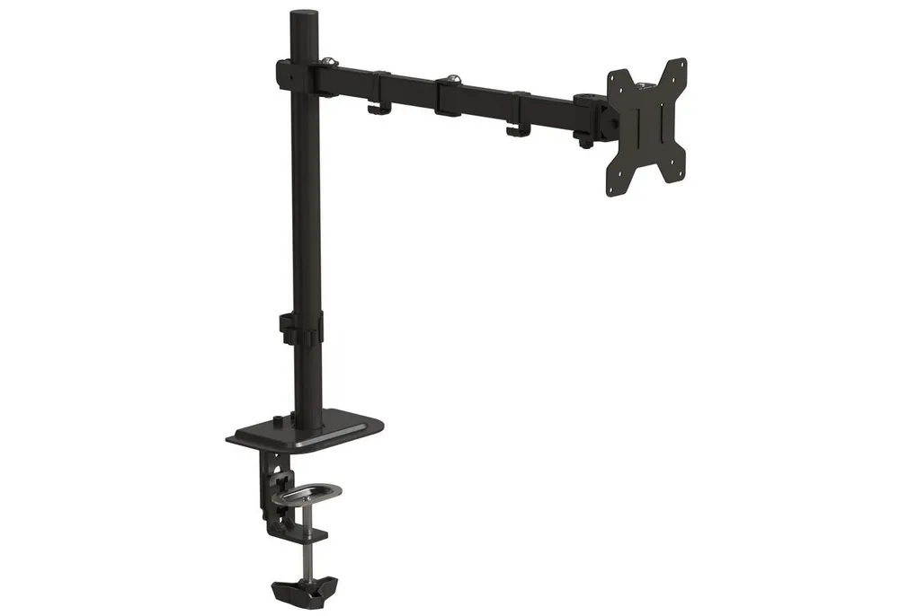 LMG Germany Monitor-Halterung Monitorhalterung, 1 Monitor 13-32 Zoll max. 10 kg, 1 Arm, verstellbar, (bis 27 Zoll, 360° drehbar, höhenverstellbar, VESA-kompatibel, mit Kabelmanagement)