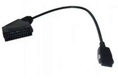Scart/Mini-Scart-Kabel schwarz
